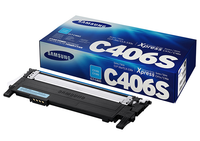 SAMSUNG CLT-C406S CYAN LASERVÄRI - Samsung-laservärit - 191628445493 - 1