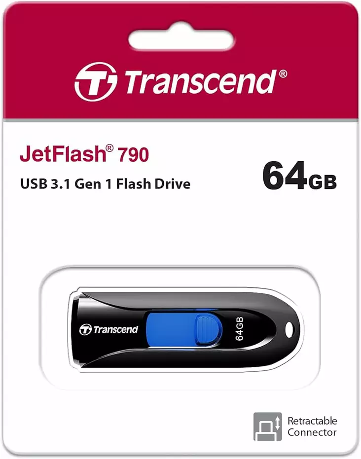 TRANSCEND JETFLASH 790 64GB MUISTITIKKU - Muistikortit - 760557828013 - 1
