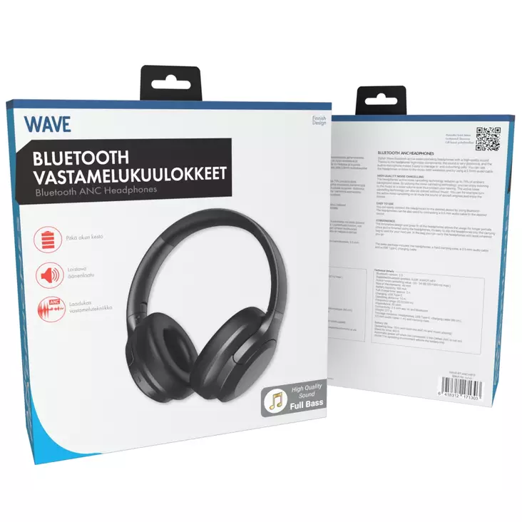 WAVE BLUETOOTH VASTAMELUKUULOKKEET - Kuulokkeet - 6418312171303 - 1