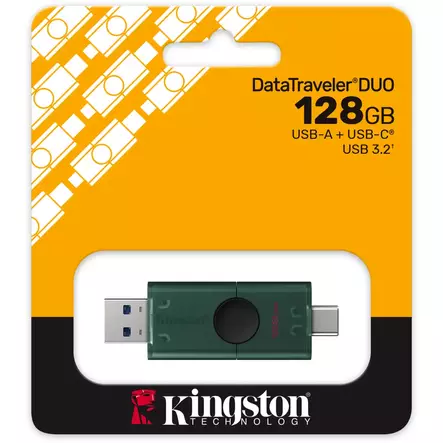 KINGSTON DATATRAVELER DUO G2 128GB - USB-muistitikut - 740617351774 - 1