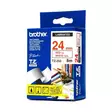 BROTHER TZ-252 24MM RED/WHITE 8M - Brother-teipit - 4977766052764 - 1