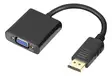 DELTACO DISPLAYPORT-VGA ADAPTERI 0.2M - Adapterit ja jakajat - 7333048053244 - 1