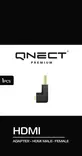 QNECT HDMI KULMA-ADAPTERI, ANGLED - Adapterit ja jakajat - 5706470088924 - 2
