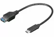 QNECT USB-C UROS - USB-A NAARAS 0.2M - Oheislaitekaapelit - 5706470062924 - 1