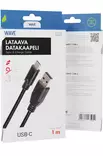 WAVE LATAAVA DATAKAAPELI USB-C 1M - Lataus- ja datakaapelit - 6418312135954 - 1