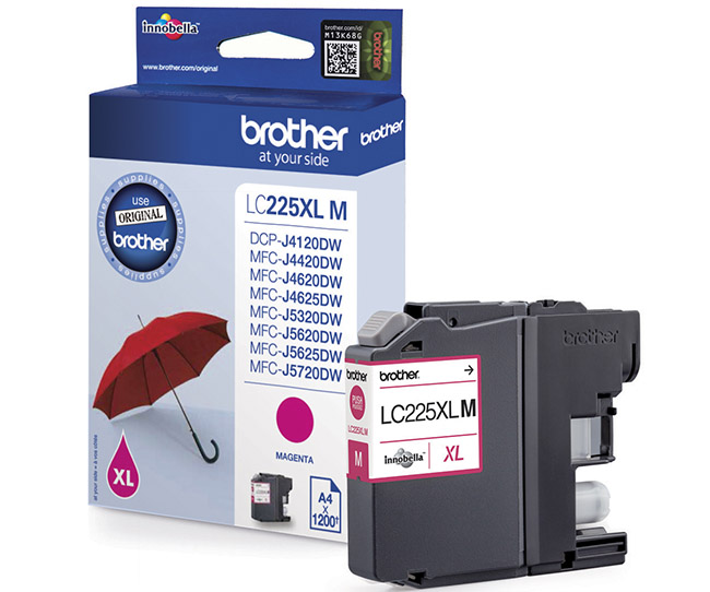 BROTHER LC225XLM MAGENTA VÄRIPATRUUNA - Brother-mustesuihkuvärit - 4977766735964 - 1