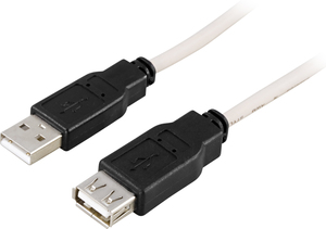 DELTACO USB 2.0 KAAPELI, 0.2M - Oheislaitekaapelit - 7340004654254 - 1