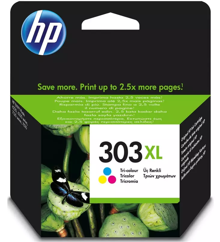 HP 303XL KOLMIVÄRIMUSTEPATRUUNA - HP-mustesuihkuvärit - 190780571064 - 1