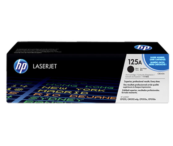 HP CB540A 125A MUSTA LASERVÄRIKASETTI - HP-laservärit - 808736839174 - 1