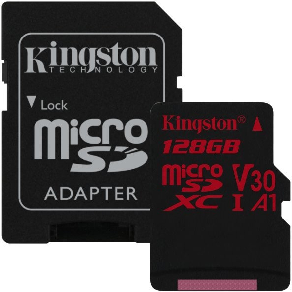 KINGSTON CANVAS REACT 128GB MICROSDHC - Muistikortit - 740617276244 - 1