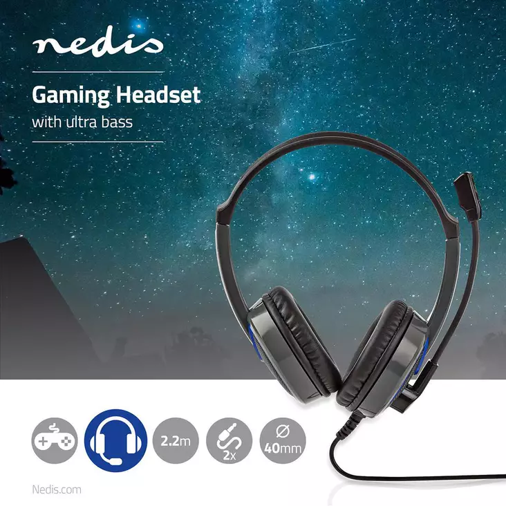 NEDIS GAMING WRALON PELIKUULOKKEET - Headsetit - 5412810270354 - 1