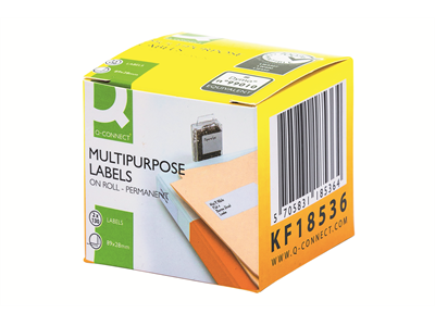 Q-CONNECT LW 89X28MM PIENI OSOITETARRA - Dymo-teipit - 5705831185364 - 1