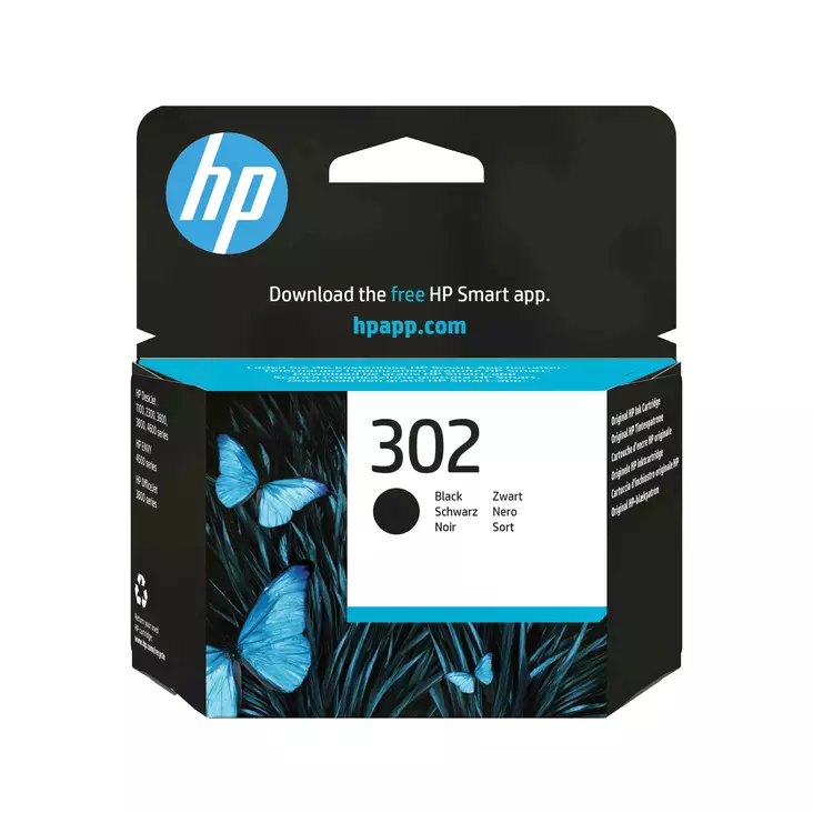 HP 302 MUSTA VÄRIPATRUUNA - HP-mustesuihkuvärit - 199485238784 - 1