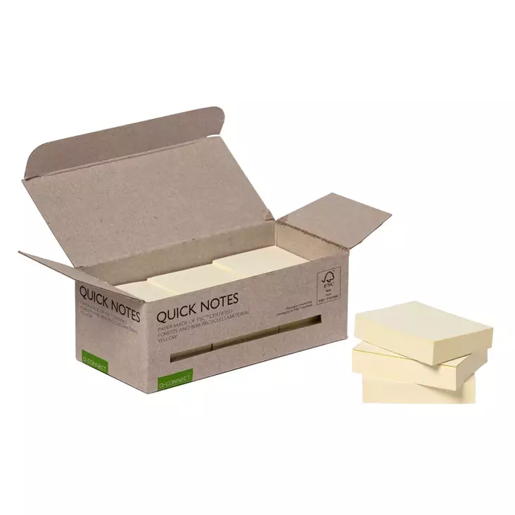 Q-CONNECT 38 X 51 MM VIESTILAPPU EKO - Viestilaput ja teippimerkit - 5706002173234 - 1