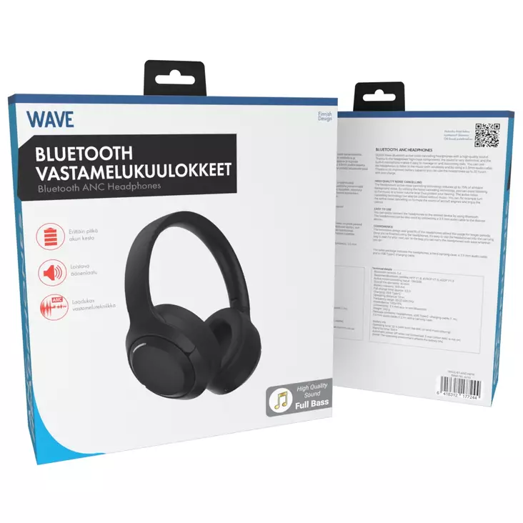 WAVE BLUETOOTH VASTAMELUKUULOKKEET - Kuulokkeet - 6418312177244 - 1