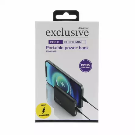 INSMAT QC/PD 10000MAH VARAVIRTALÄHDE - Varavirtalähteet - 6438300014795 - 1