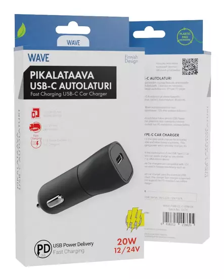 WAVE PIKALATAAVA USB-C AUTOLATURI - Autolaturit - 6418312158625 - 1