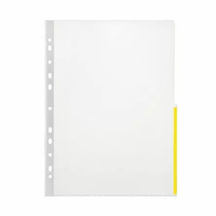 SIGNAALITASKU A4 PP 120MIC KELTAINEN - Muovitaskut - 6438224245275 - 1