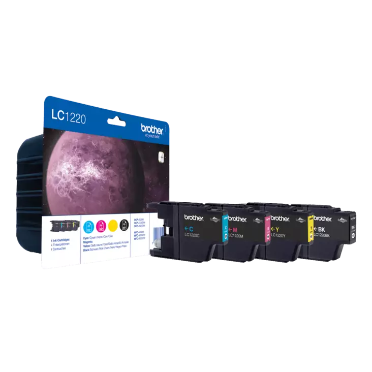 BROTHER LC1220VALBPDR NELIVÄRIPAKKAUS - Brother-mustesuihkuvärit - 5014047562945 - 1