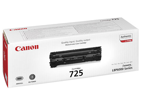 CANON 725 MUSTA LASERVÄRIKASETTI - Canon-laservärit - 4960999665115 - 1