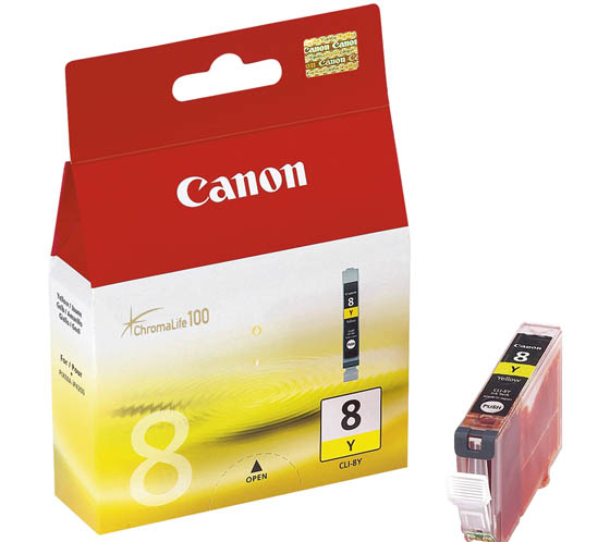 CANON CLI-8Y MUSTEPATRUUNA KELTAINEN - Canon-mustesuihkuvärit - 4960999272825 - 1