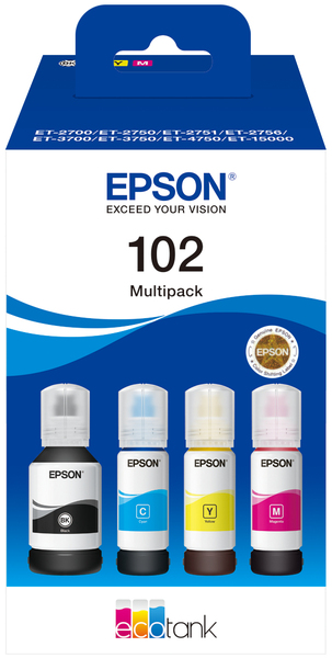 EPSON 102 NELIVÄRIPAKKAUS / MULTIPACK - Epson-mustesuihkuvärit - 8715946684895 - 1