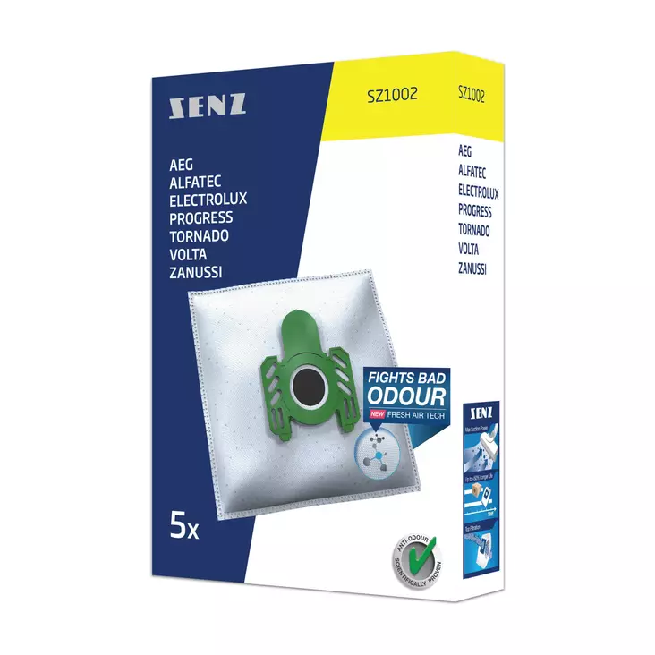 SENZ SZ1002 PÖLYPUSSIT 5 KPL/PKT - Imurit, pölypussit ja suodattimet - 7319599021055 - 1