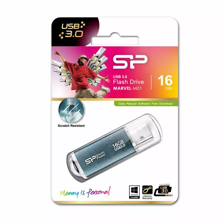 SILICON POWER MARVEL M01 16GB USB 3.0 - USB-muistitikut - 4712702623215 - 1