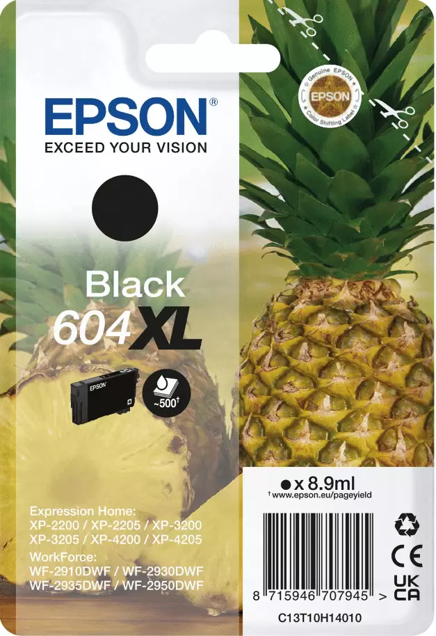 EPSON 604XL MUSTA VÄRIPATRUUNA - Epson-mustesuihkuvärit - 8715946707945 - 1