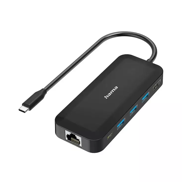 HAMA 6-PORTTINEN USB-C HUB / JAKAJA - Telakat - 4047443477385 - 1