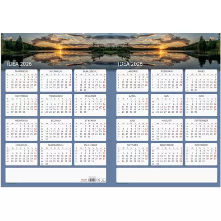 BURDE SEINÄLEHTI IDEA 2026 KALENTERI - Kalenterit - 7333420506566 - 2