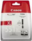 CANON CLI-551XL BK BLACK MUSTEPATRUUNA - Canon-mustesuihkuvärit - 8714574584256 - 1