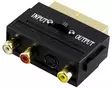DELTACO AA-15 SCART-ADAPTERI, MUSTA - Adapterit ja jakajat - 7340004608356 - 1