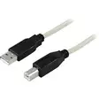DELTACO USB-A UROS - USB-B UROS 0.5M - Oheislaitekaapelit - 7340004610236 - 1