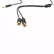 QNECT 3.5MM UROS - 2X RCA UROS KAAPELI - Äänikaapelit - 5706470019126 - 2