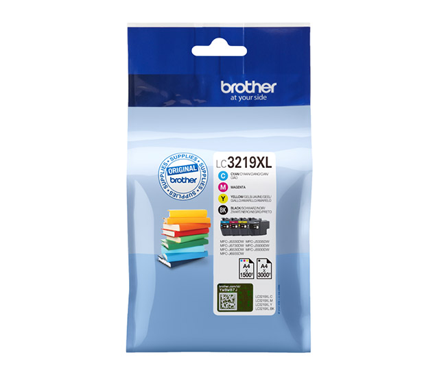 BROTHER LC3219XLVALDR NELIVÄRIPAKKAUS - Brother-mustesuihkuvärit - 4977766767026 - 1
