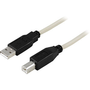 DELTACO USB-A UROS - USB-B UROS 0.5M - Oheislaitekaapelit - 7340004610236 - 1