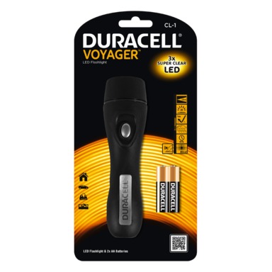 DURACELL VOYAGER CL-1 LED-TASKULAMPPU - Valaisimet ja lamput - 884620006556 - 1