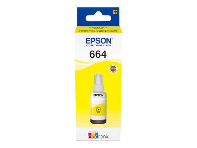 EPSON 664 T6644 YELLOW MUSTEPULLO 70ML - Epson-mustesuihkuvärit - 8715946541006 - 1