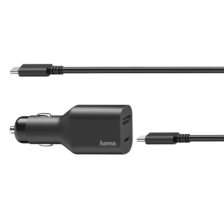 HAMA USB-C KANNETTAVAN AUTOLATURI - Kannettavan tietokoneen laturit - 4047443426666 - 1