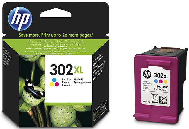 HP 302XL KOLMIVÄRIMUSTEPATRUUNA - HP-mustesuihkuvärit - 888793803066 - 1