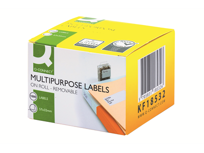 Q-CONNECT LW 57X32MM YLEISTARRA - Dymo-teipit - 5705831185326 - 1