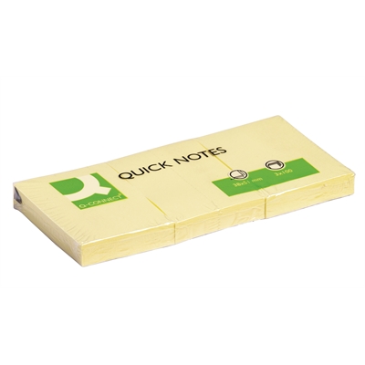 Q-CONNECT VIESTILAPPU 38X51 MM KELTAINEN - Viestilaput ja teippimerkit - 5706002105006 - 1