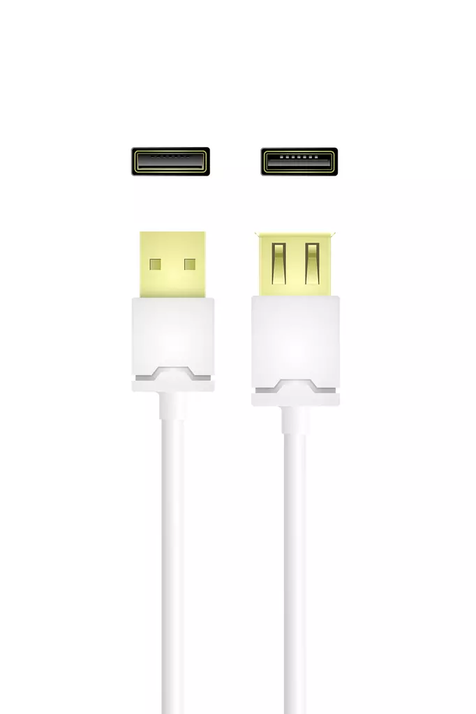 QNECT USB 2.0 JATKOKAAPELI, 3M - Oheislaitekaapelit - 5706470091726 - 1