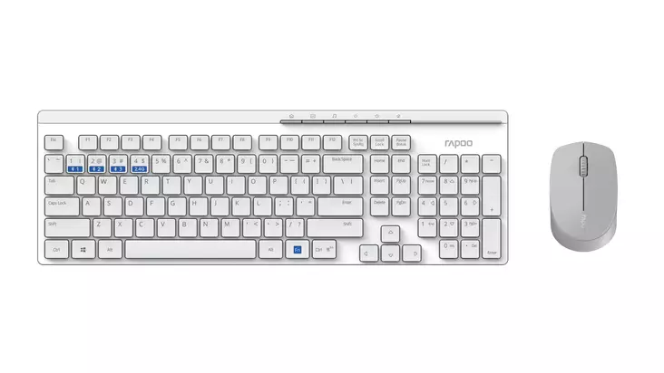 RAPOO 8100M LANGATON NÄPPÄIMISTÖ+HIIRI - Näppäimistöt - 6940056183026 - 1