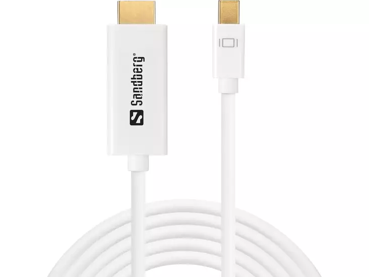 SANDBERG MINIDISPLAYPORT-HDMI-KAAPELI 2M - Näyttökaapelit - 5705730508936 - 1