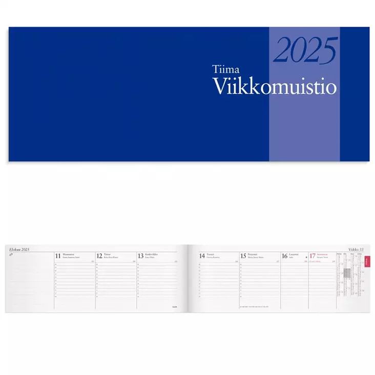 BURDE TIIMA 7 VIIKKOMUISTIO 2025 - Kalenterit - 7333420135056 - 1
