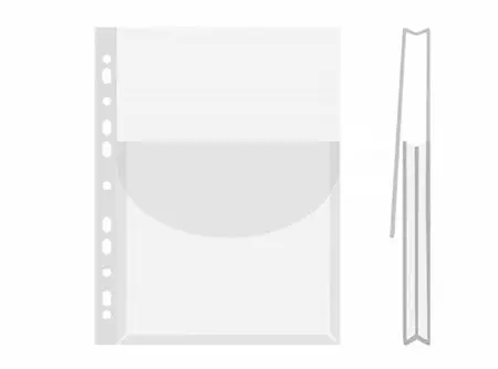 PALJETASKU LÄPÄLLÄ A4 PP REI'ITETTY - Muovitaskut - 11116 - 1