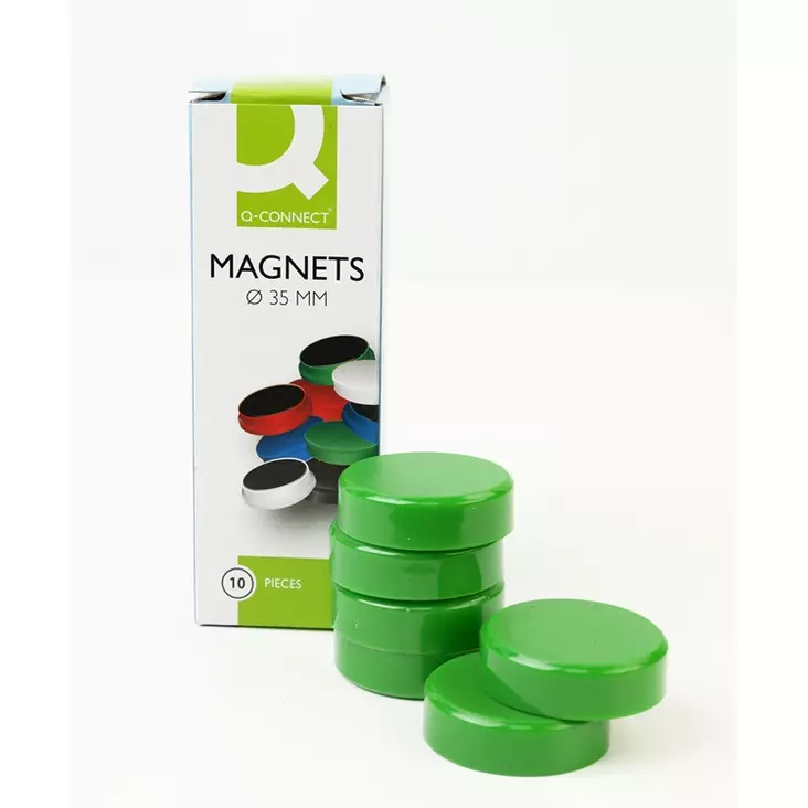 Q-CONNECT MAGNEETTI 35 MM VIHREÄ - Taulutarvikkeet - 5705831026476 - 1
