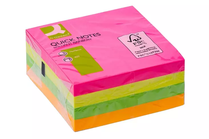 Q-CONNECT VIESTILAPPUKUUTIO 76X76MM - Viestilaput ja teippimerkit - 5705831104976 - 1